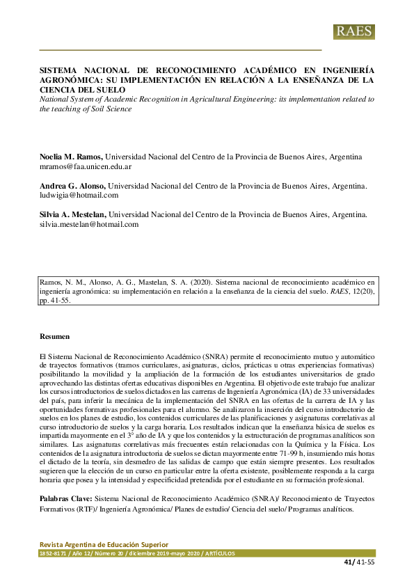 (PDF) Sistema nacional de reconocimiento académico en Ingeniería ...