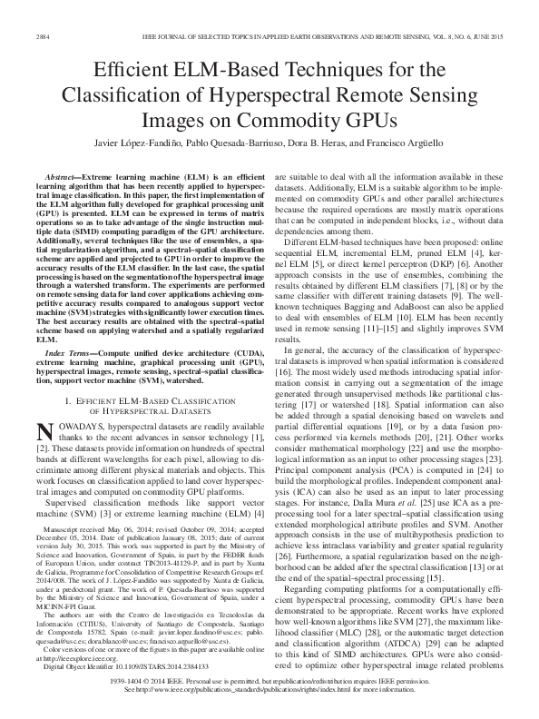 (PDF) Efficient ELM-Based Techniques for the Classification of ...