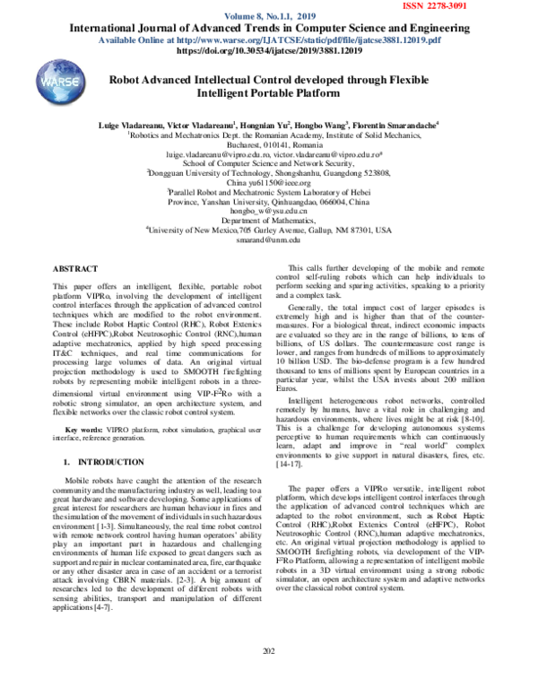 (PDF) Robot Advanced Intellectual Control developed through Flexible ...