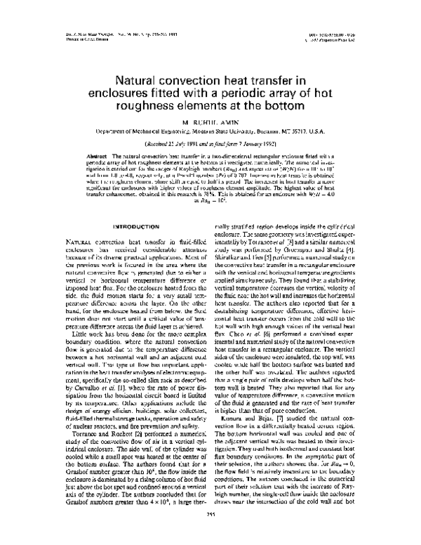(PDF) Natural convection heat transfer in enclosures with conducting