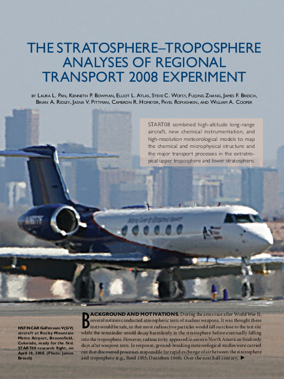 The Stratosphere–Troposphere Analyses of Regional Transport 2008 Experiment