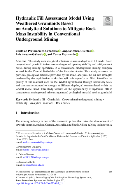 (PDF) Hydraulic Fill Assessment Model Using Weathered Granitoids Based ...