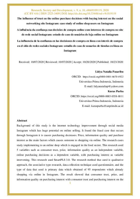 (PDF) The influence of trust on the online purchase decisions with ...