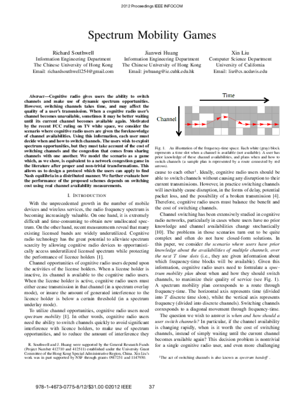 (PDF) Spectrum mobility games
