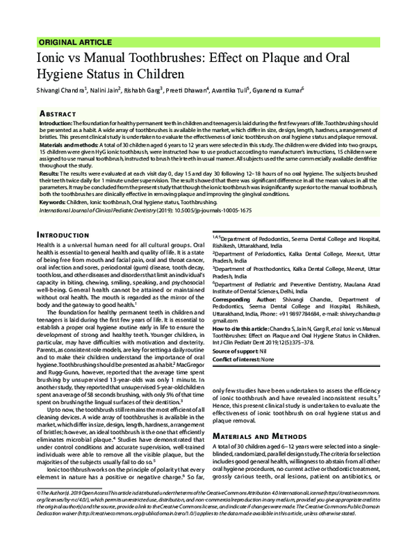 (PDF) International Journal of Clinical Pediatric Dentistry