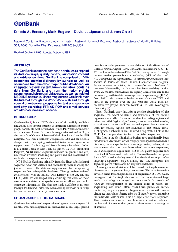 (PDF) GenBank