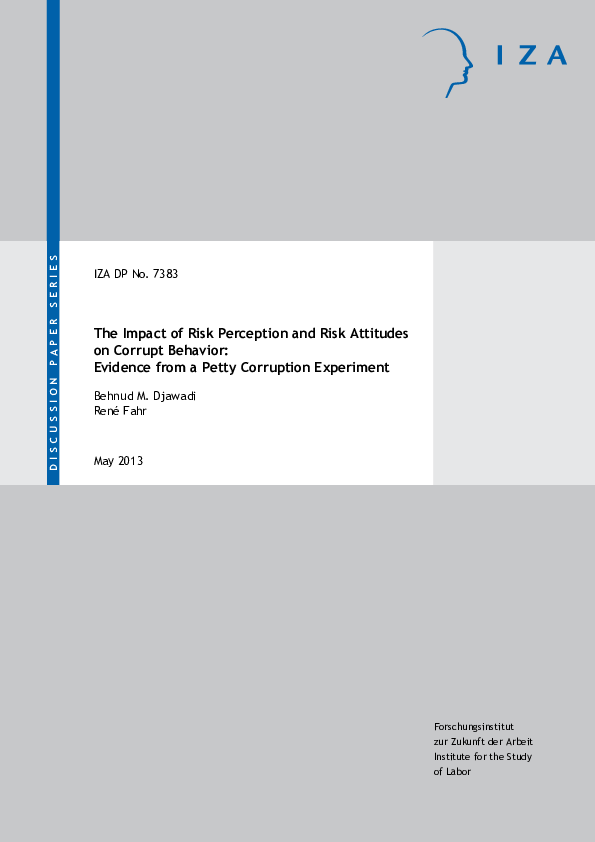 (PDF) The Impact of Risk Perception and Risk Attitudes on Corrupt ...