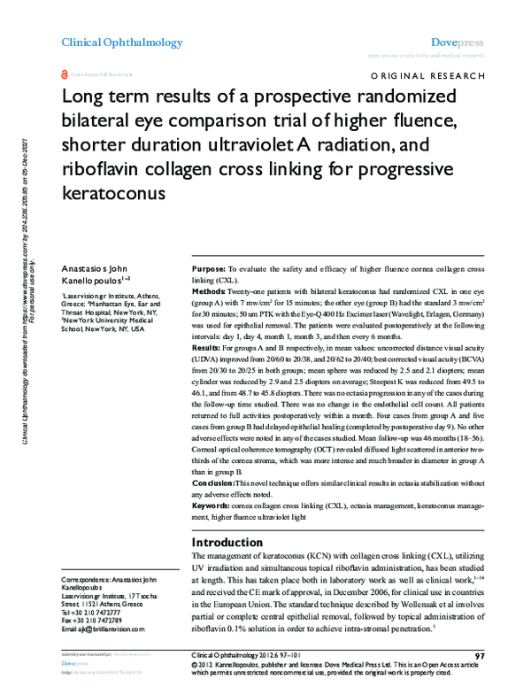 (PDF) Long term results of a prospective randomized bilateral eye ...
