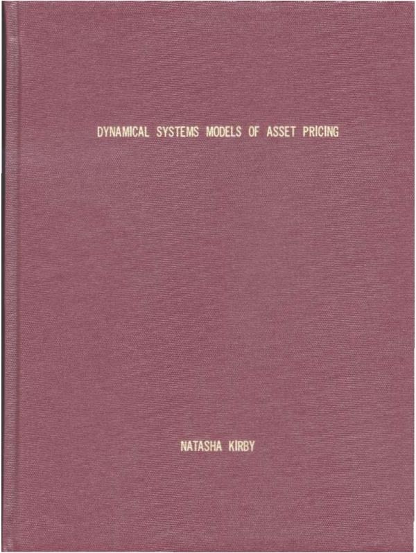 (PDF) Dynamical systems models of asset pricing
