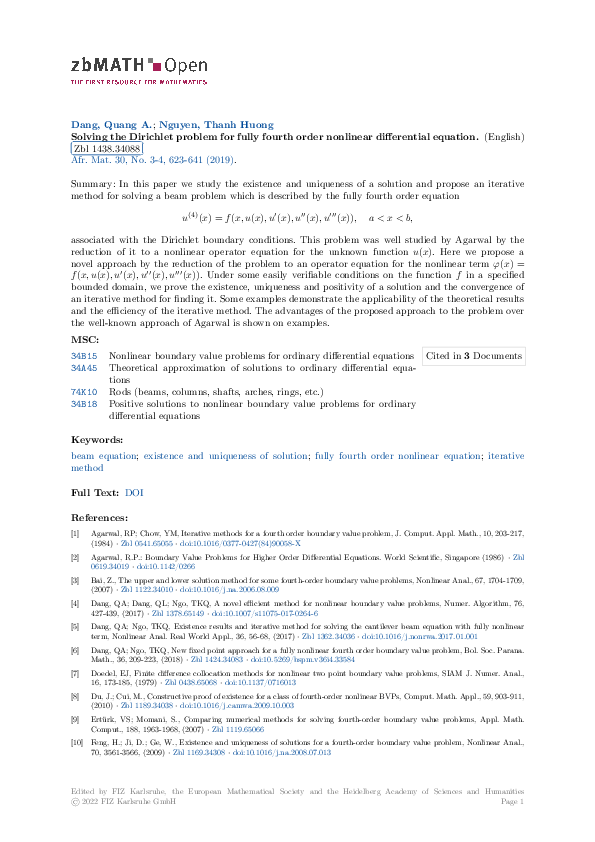 (PDF) Solving the Dirichlet problem for fully fourth order nonlinear ...