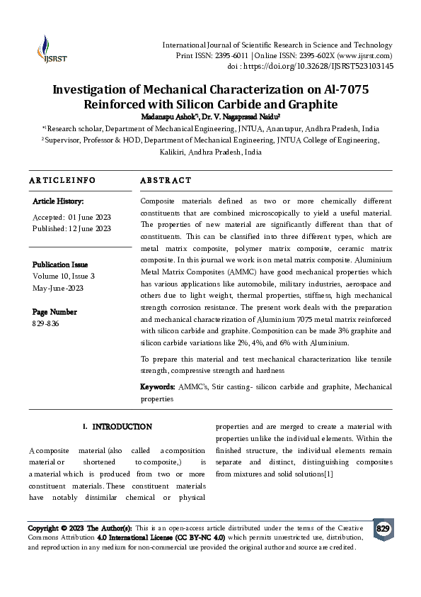 (PDF) Investigation of Mechanical Characterization on Al7075