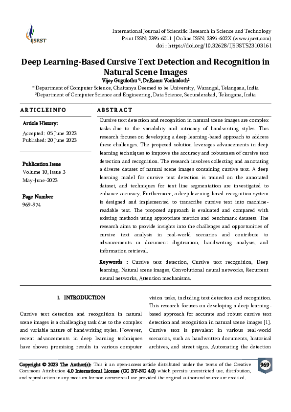 (PDF) Deep Learning-Based Cursive Text Detection and Recognition in ...