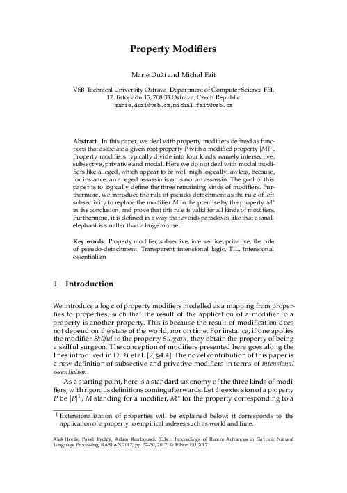 (PDF) Property Modifiers