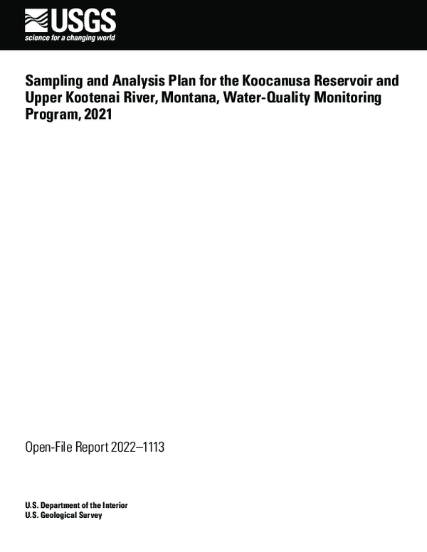 (PDF) Sampling and analysis plan for the Koocanusa Reservoir and upper Kootenai River, Montana