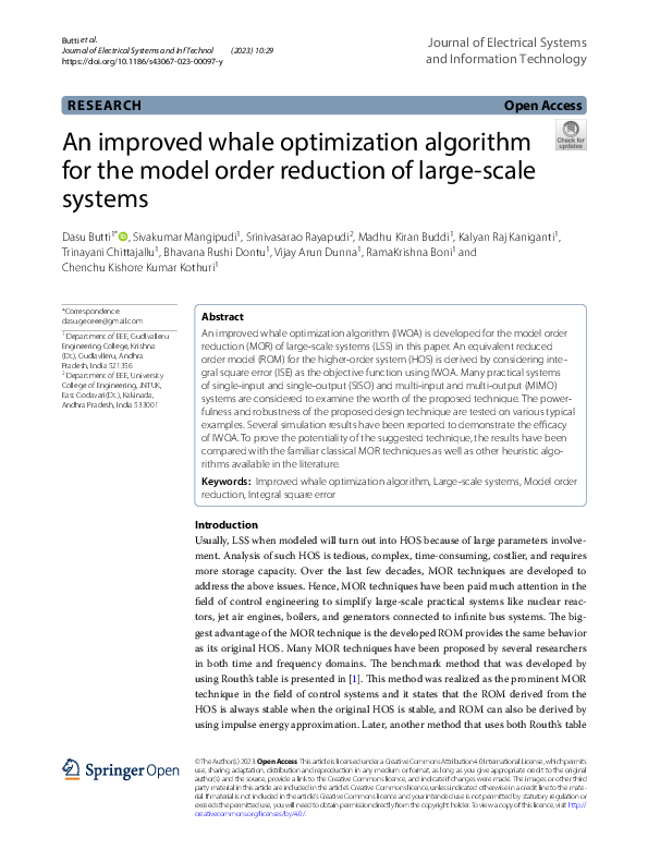 (PDF) An improved whale optimization algorithm for the model order ...