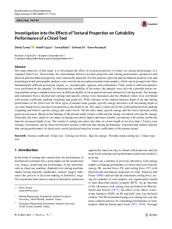 (PDF) Investigation into the Effects of Textural Properties on ...