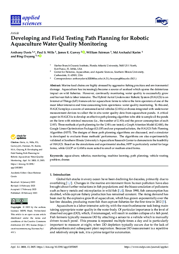 (PDF) Developing and Field Testing Path Planning for Robotic ...