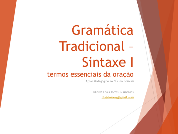(PDF) Gramática Tradicional – Morfologia