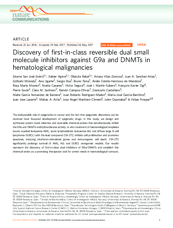 (PDF) Discovery of first-in-class reversible dual small molecule ...