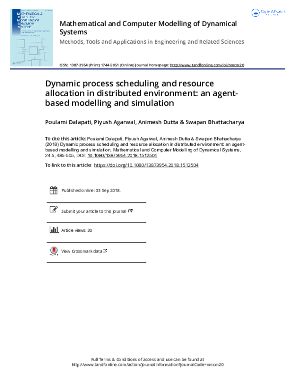(PDF) Dynamic process scheduling and resource allocation in distributed ...