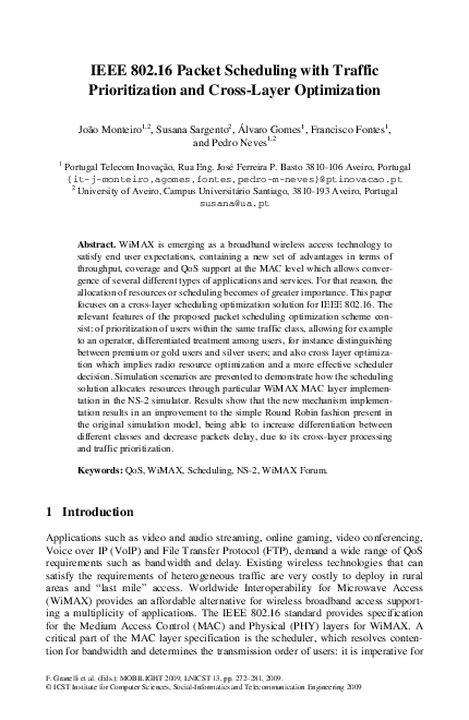 (PDF) IEEE 802.16 Packet Scheduling with Traffic Prioritization and ...