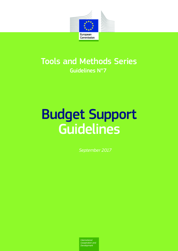 (PDF) Budget support guidelines