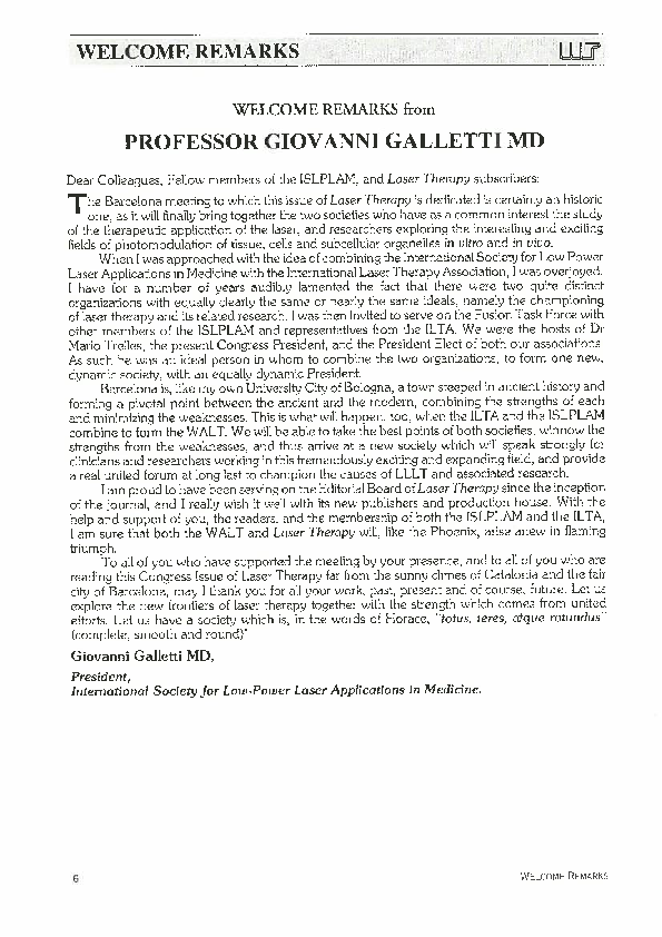 Pdf Welcome Remarks From Mario Trelles Academia Edu