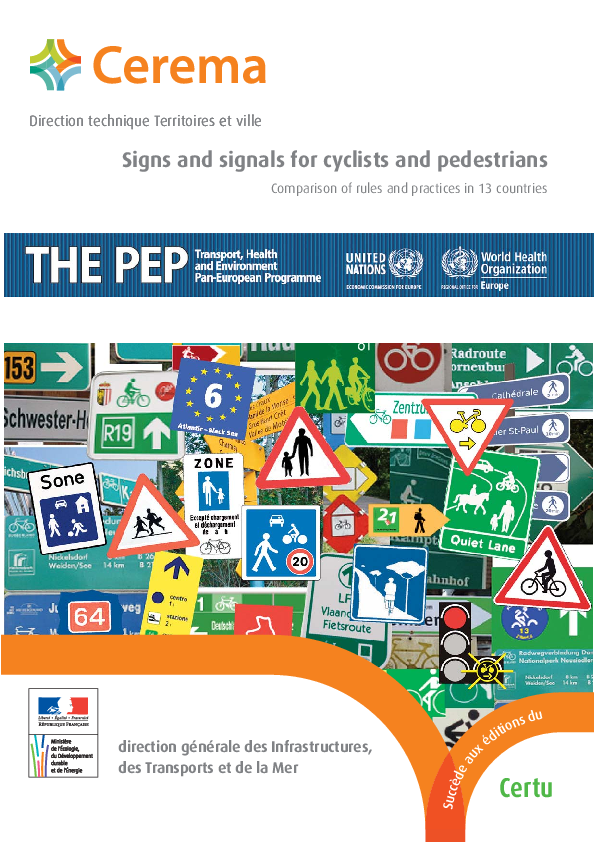 (PDF) Signs and signals for cyclists and pedestrians: comparison of ...