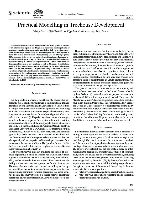 (PDF) Practical Modelling in Treehouse Development