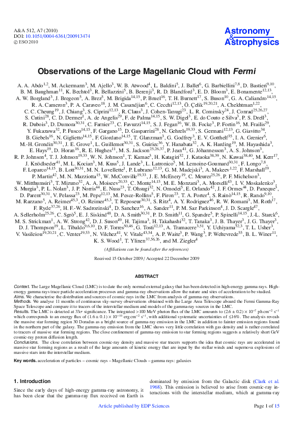 (PDF) Observations of the Large Magellanic Cloud withFermi