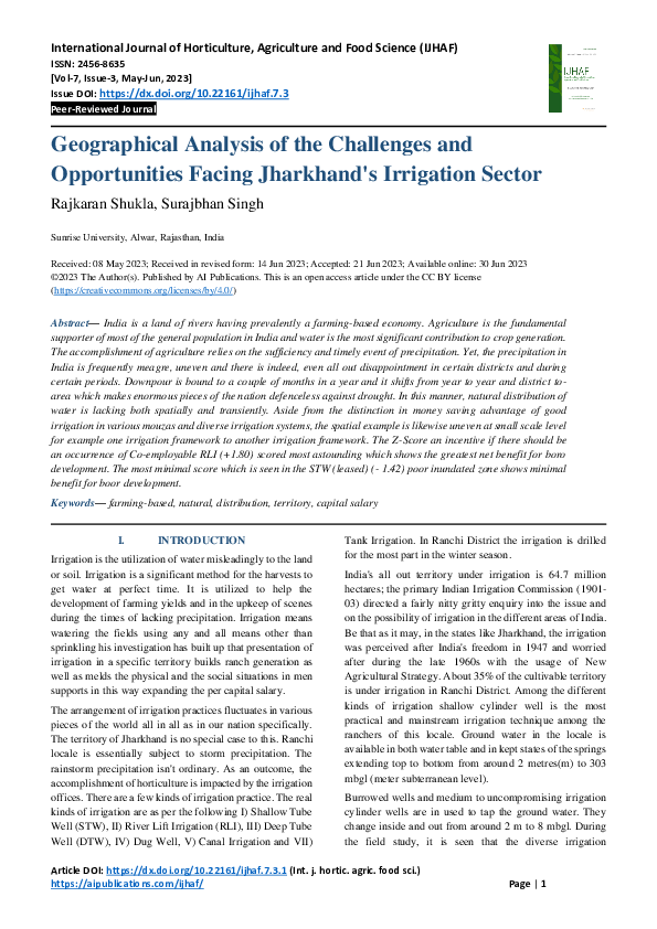 (PDF) Geographical Analysis of the Challenges and Opportunities Facing