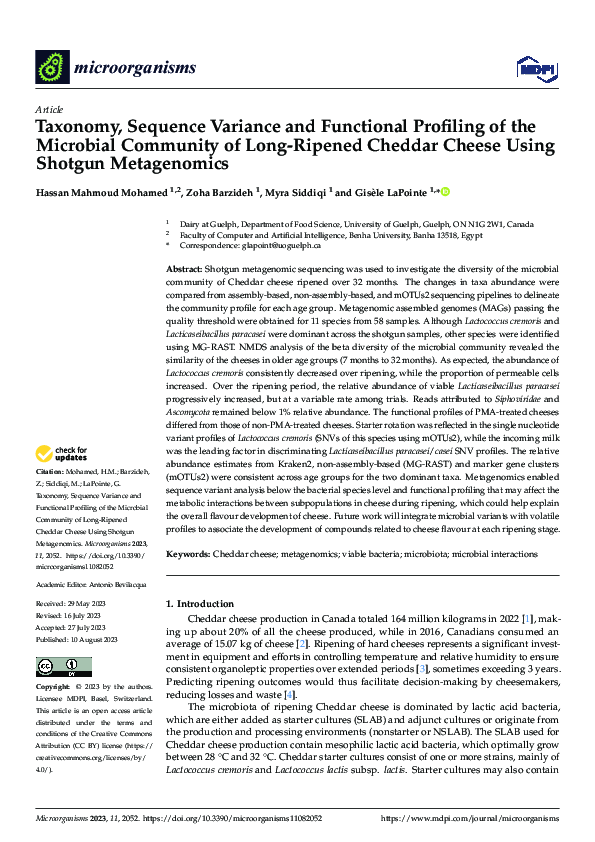 (PDF) Taxonomy, Sequence Variance and Functional Profiling of the ...