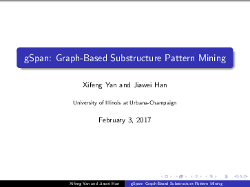 (PDF) gSpan: graph-based substructure pattern mining