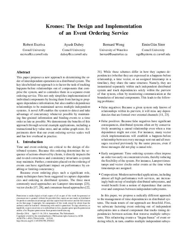 (PDF) Kronos