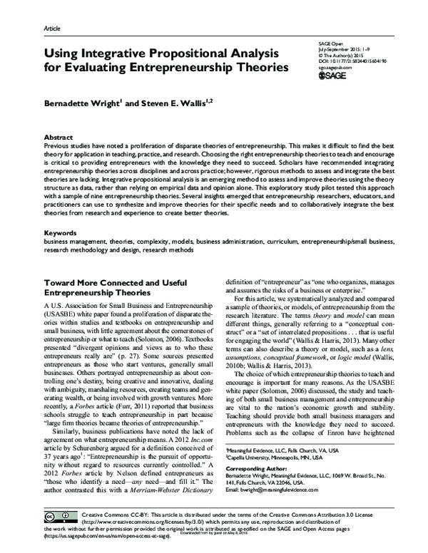 (PDF) Using Integrative Propositional Analysis for Evaluating ...