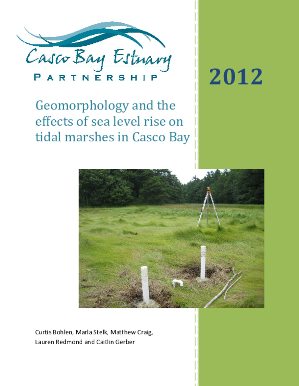 (PDF) Geomorphology and the Effects of Sea Level Rise on Tidal Marshes ...