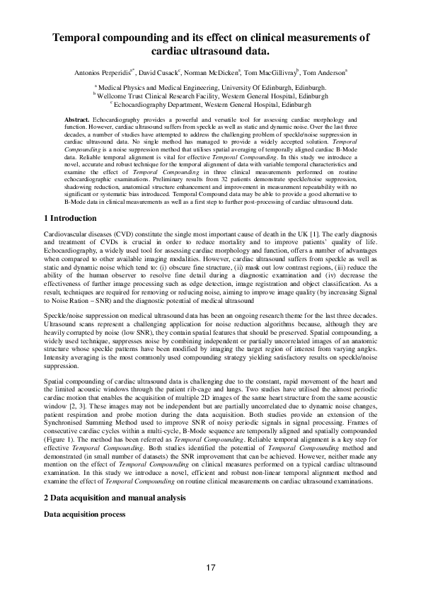 (PDF) Temporal compounding and its effect on clinical measurements of ...