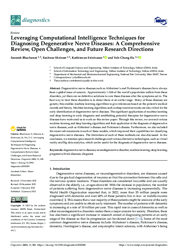 (PDF) Leveraging Computational Intelligence Techniques for Diagnosing ...