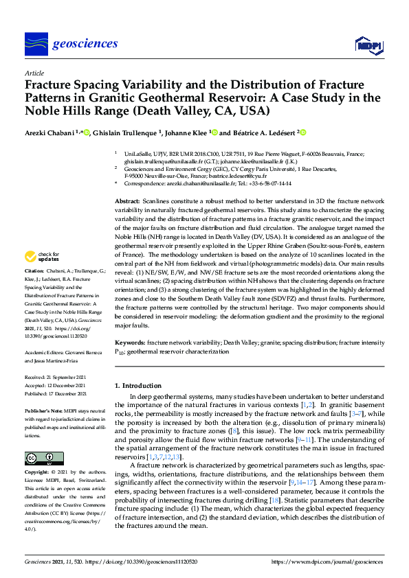 (PDF) Fracture Spacing Variability and the Distribution of Fracture ...