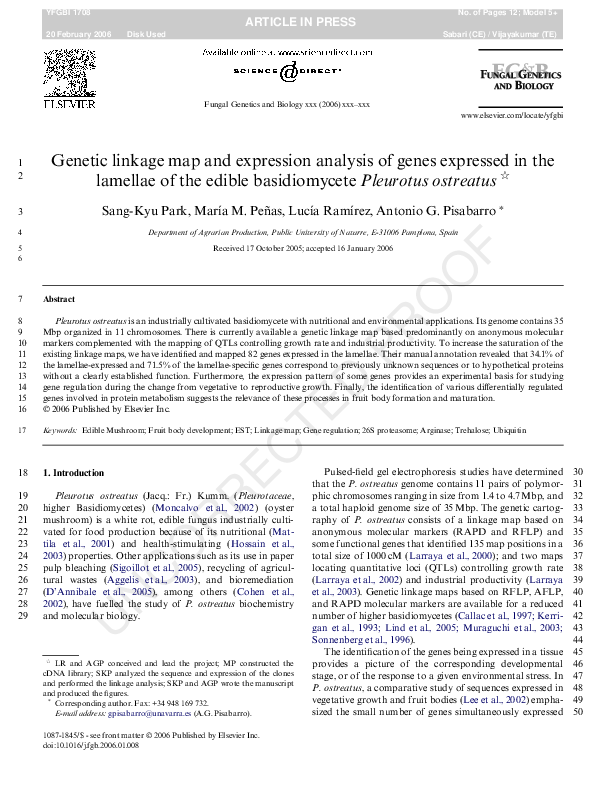 (PDF) Genetic linkage map and expression analysis of genes expressed in ...