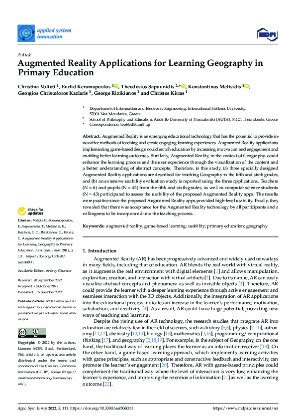 (PDF) Augmented Reality Applications for Learning Geography in Primary ...