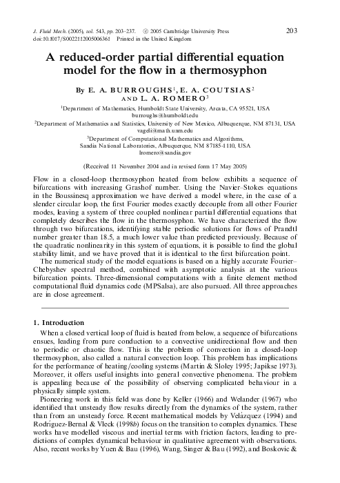 (PDF) A reduced-order partial differential equation model for the flow ...