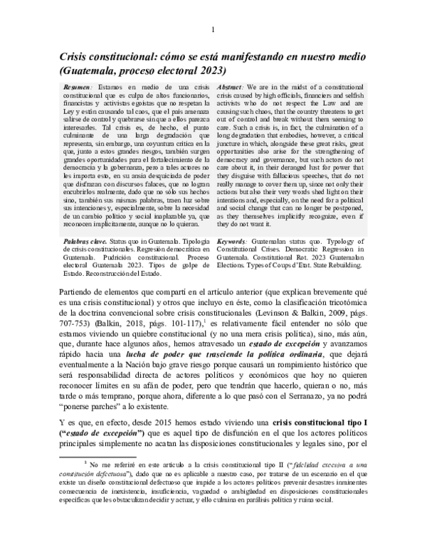 (DOC) Crisis constitucional - cómo se esta manifestando en nuestro ...