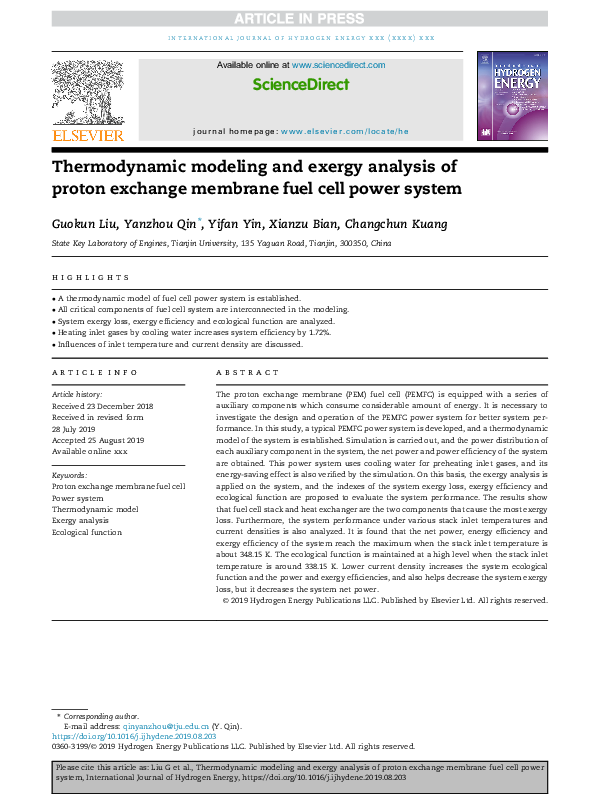 (PDF) Thermodynamic modeling and exergy analysis of a solar adsorption ...