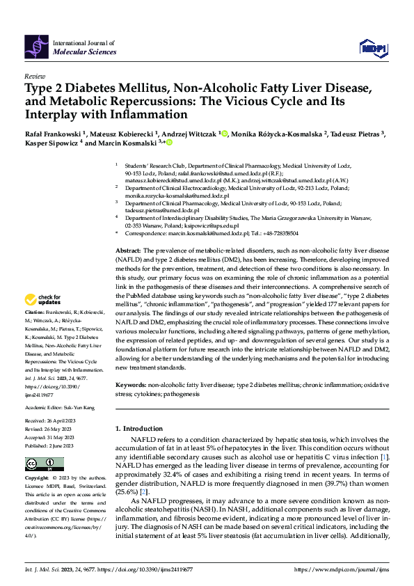 (PDF) Type 2 Diabetes Mellitus, Non-Alcoholic Fatty Liver Disease, and ...