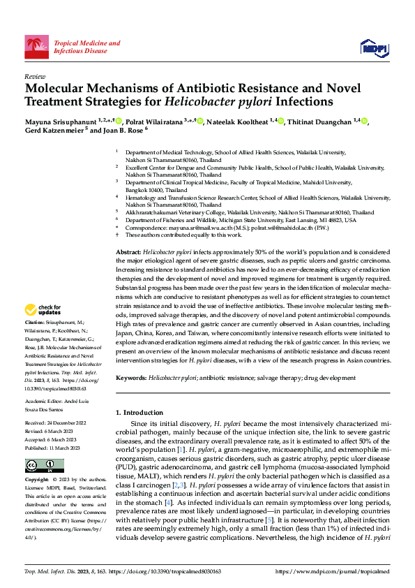 (PDF) Molecular Mechanisms of Antibiotic Resistance and Novel Treatment ...