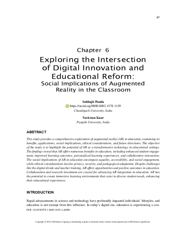 (PDF) Exploring the Intersection of Digital Innovation and Educational ...