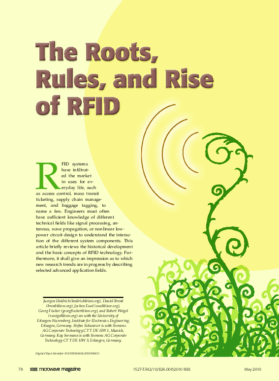 (PDF) The Roots, Rules, and Rise of RFID