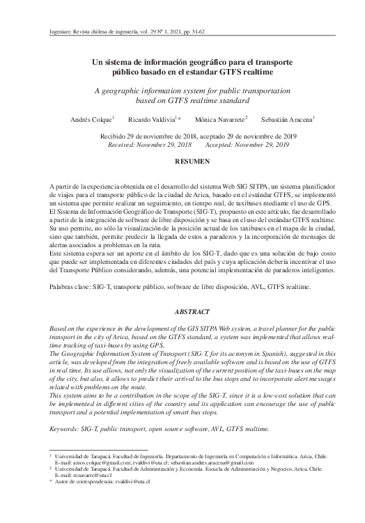(PDF) Un sistema de información geográfico para el transporte público ...