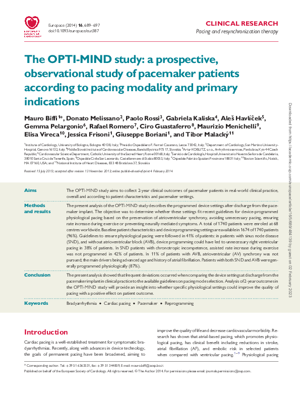 (PDF) The OPTI-MIND study: a prospective, observational study of ...